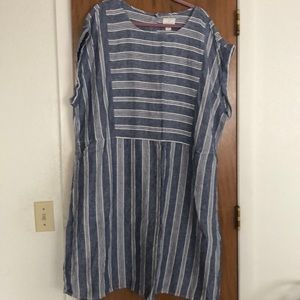 Plus size denim dress